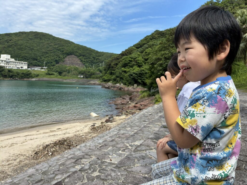坊津の海を見ました!
