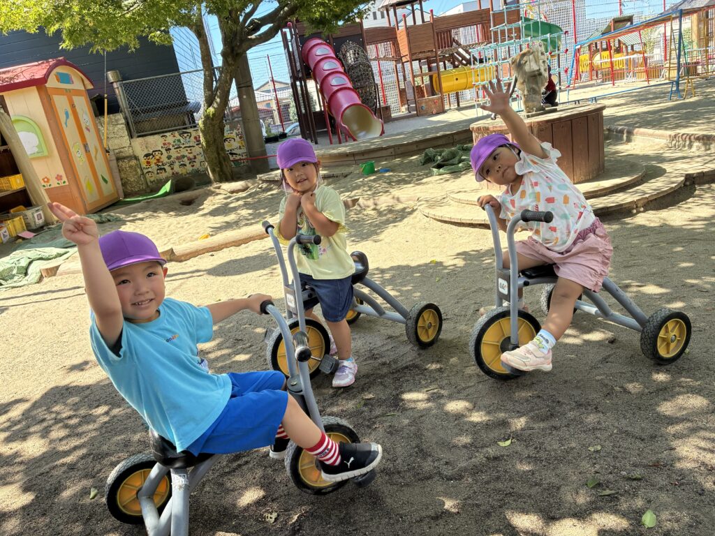 園庭で遊ぶこと（R8.7.9）